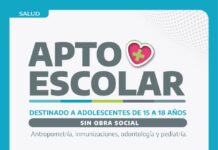 Circuito de salud escolar 2026 para adolescentes