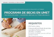 Becas UMET: Hasta el 6 de Marzo estarán abiertas las inscripciones