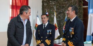 El Intendente acompañó el cambio de mando de la brigada de Infantería de Marina Austral
