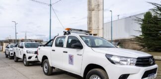 El Gobierno Provincial incorporó cuatro nuevas camionetas para la Dirección Provincial de Energía