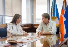 El Gobernador recibió a la Senadora López para analizar la situación del país y de Tierra del Fuego