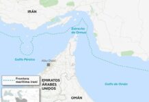 Condiciones de Irán para el tránsito por el estrecho de Ormuz