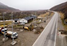 Comenzó el cruce subterráneo de la Ruta N° 3 para el tendido eléctrico nuevo puesto de control