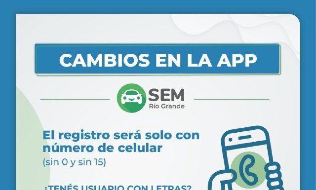 El Municipio recuerda los cambios que se implementarán en la app del estacionamiento medido