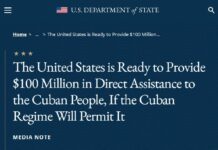 Cuba responde a la oferta de ayuda de EE.UU.: “La mejor ayuda sería LEVANTAR EL BLOQUEO”