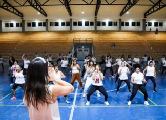 Exitosa jornada de Zumbathon “Invierno Fest” en el Polideportivo María Auxiliadora