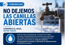Piden cuidar el consumo de agua en invierno