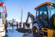 Tolhuin: renovaron un tramo de la red eléctrica