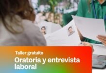 Capacitación gratuita sobre oratoria y entrevistas laborales