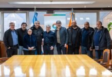 Canals recibió a trabajadores viales