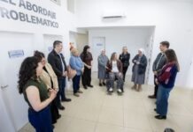 Martín Perez recibió a la hermana Carla Riva